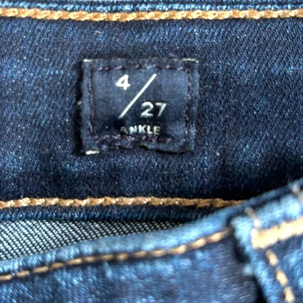 Lucky Brand Hayden Skinny Ankle Jeans Size 4  27 Inseam Dark Wash Stretch‎ Denim